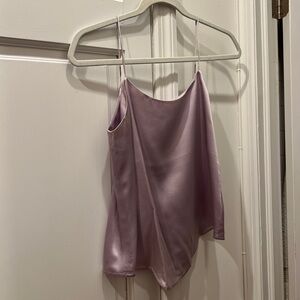 Reformation Lilac Satin Camisole